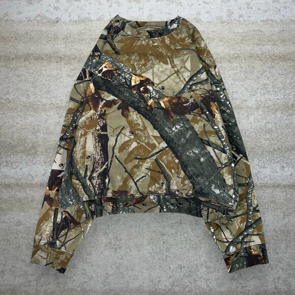 Vintage 90s Outfitters Ridge Fusion 3D Sweatshirt Mens XL Hunting Camo Crewneck - Picture 1 of 3